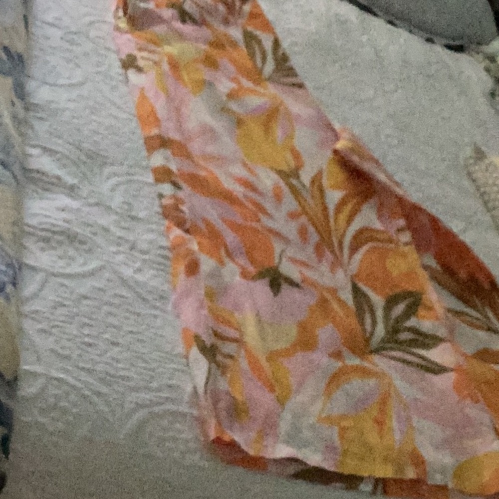 Linen Orange and Pink Women's Palazzo pants